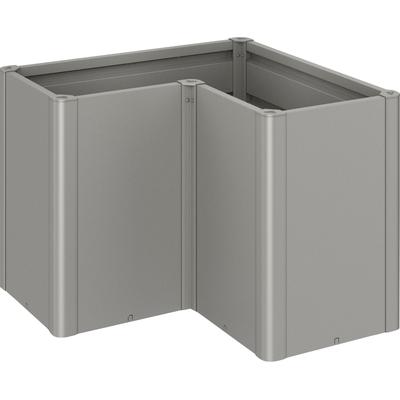 Hochbeet BIOHORT "Belvedere", grau (quarzgrau, metallic), B:102cm H:77cm T:102cm, Stahlblech, Pflanzgefäße, BxTxH: 102x102x77 cm