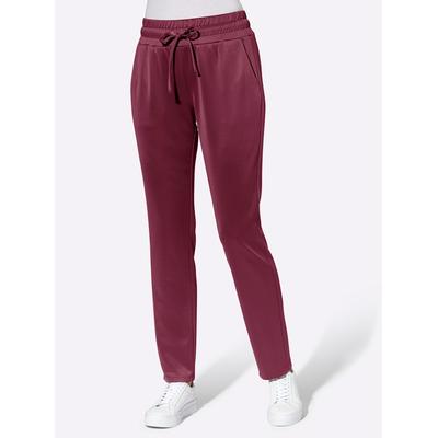 Schlupfhose CLASSIC BASICS, Damen, Gr. 25, Kurzgrößen, rot (bordeaux), 95% Polyester, 5% Elasthan, unifarben, lang, Hosen Image