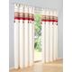 Vorhang HEINE HOME Gardinen Gr. 245 cm, Schlaufen, 130 cm, beige (creme, rot) Schlaufen