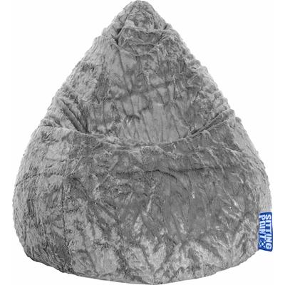 Sitzsack SITTING POINT "Fluffy L", grau (mittelgrau), Sitzsäcke Image