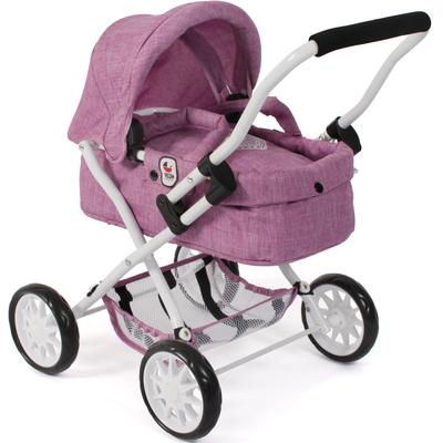 Puppenwagen CHIC2000 "Smarty, Jeans Pink" rosa (jeans pink) Kinder Puppenwagen -trage