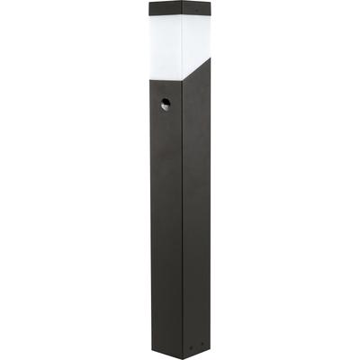 Sockelleuchte HEITRONIC "Madeleine", grau (anthrazit), B:10cm H:80cm T:10cm, Lampen, Pollerleuchte,Außenlampe,Rundherum-Lichtaustritt, + Bewegungsmelder Image