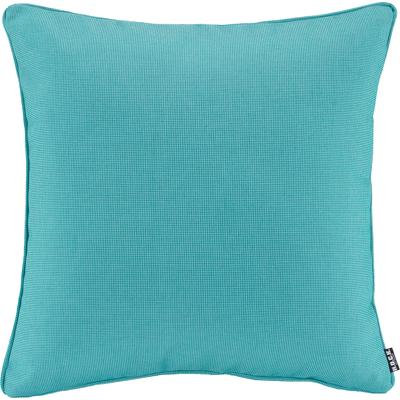 Dekokissen H.O.C.K. "Sparkle", blau (türkis, turquoise, unifarben), B:50cm H:10cm L:50cm, Polyacryl, Dekokissen_Sitzkissen_Kissenhüllen, einfarbig, Wendekissenhülle mit Füllung, 1 Stück Image