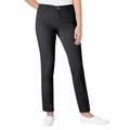 Slim-fit-Jeans ASCARI Gr. 23, Kurzgrößen, schwarz Damen Jeans Röhrenjeans