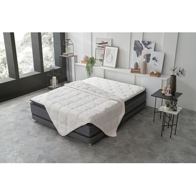 Baumwollbettdecke YATAS BEDDING "Cotton 30, Bettdecke 135x200, 200x200 cm & weitere Größen", weiß, B:155cm L:220cm, Bezug: 100% Baumwolle. Füllung: 100% Baumwolle, Bettdecken, Sommer, Herbst, atmungsaktiv, feuchtigkeitsregulierend