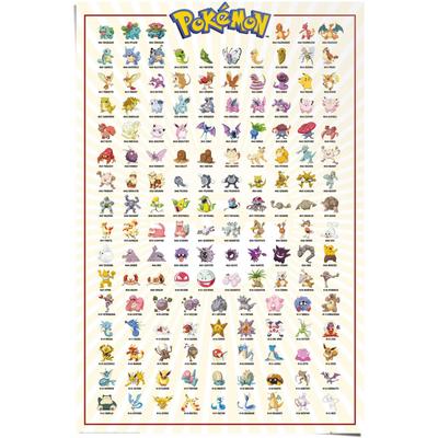 Poster REINDERS "Pokemon", bunt (farbe bild(er): mehrfarbig), B:61cm H:91,5cm, Papier, Bilder Image