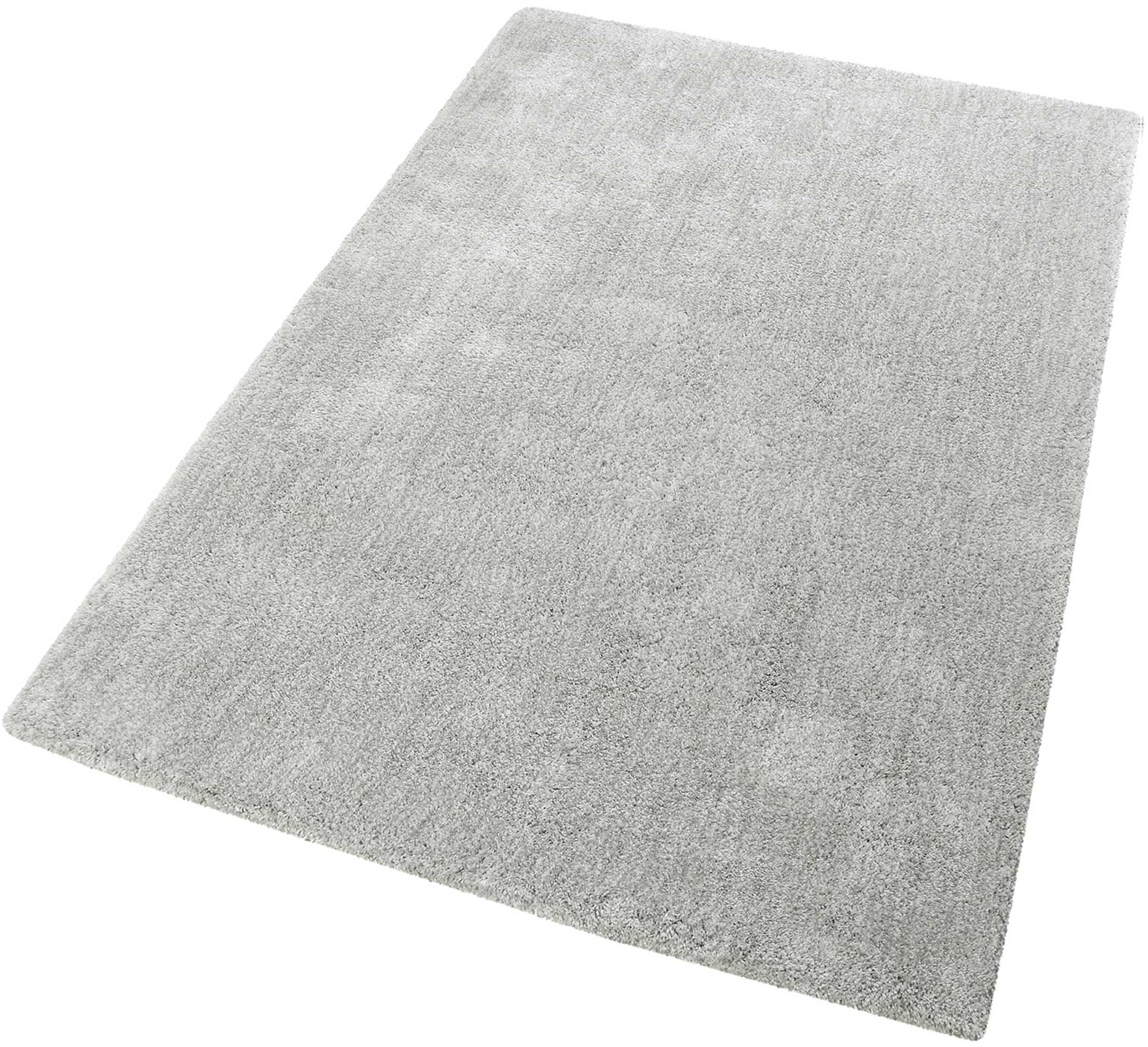 Hochflor-Teppich ESPRIT "Relaxx ESP-4150" Gr. 31, grau (hellgrau, creme, meliert), B:130cm H:25mm L:190cm, Kunstfaser, Teppiche, Wohnzimmer, sehr große Farbauswahl, weicher dichter Hochflor