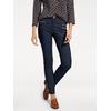 Stretch-Hose HEINE, Damen, Gr. 19, Kurzgrößen, blau (marine), 48% Baumwolle, 45% Polyester, 7% Elasthan, Miedereinsatz:15% Elasthan, 85% Polyamid, unifarben, lang, Hosen