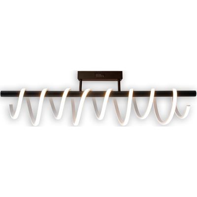 NÄVE LED Deckenleuchte "Belleza", schwarz (schwarz, weiß), H: 27cm, Lampen, incl. LEDs Type 2835 total 35Win,3 Stufen dimmbar,Farbe: schwarz, weiß Image