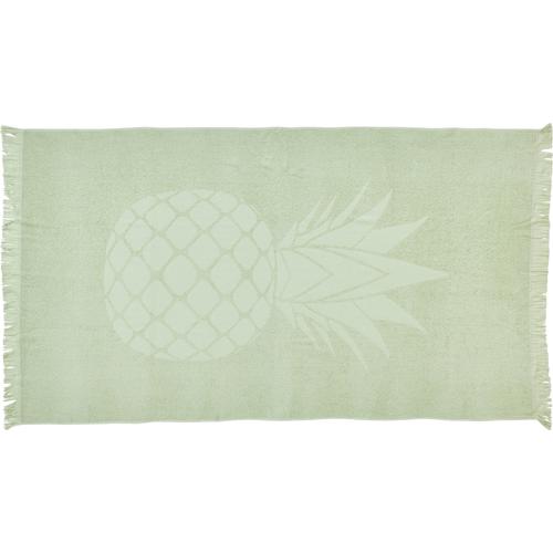 „Hamamtuch DONE. „“Pineapple““ Handtücher (Packung) Gr. B/L: 90 cm x 160 cm (1 St.), grün (hellgrün) Handtücher saugfähige Frottier-Innenseite, ideal als Sauna- oder Strandtuch“