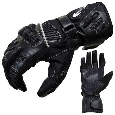 Motorradhandschuhe PROANTI Handschuhe Gr. XL, schwarz aus LederCordura