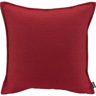 Dekokissen H.O.C.K. "Mali", rot (rot, unifarben), B:45cm H:10cm L:45cm, Polyester, Dekokissen_Sitzkissen_Kissenhüllen, einfarbig, Kissenhülle mit Füllung, 1 Stück Image