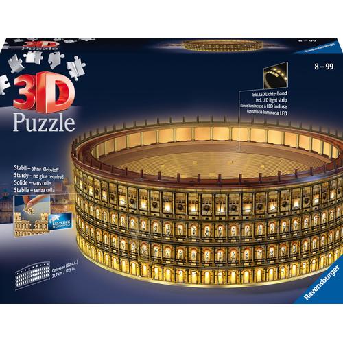 3D-Puzzle RAVENSBURGER ""Kolosseum bei Nacht"" Puzzles braun Kinder FSC - schützt Wald weltweit