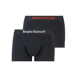 Boxer BRUNO BANANI Gr. L (6), 2 St., rot (schwarz, rot, schwarz, weiß) Herren Unterhosen Wäsche Bademode