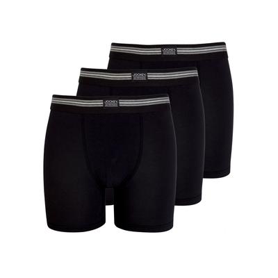 Langer Boxer JOCKEY, Herren, Gr. XXL/8, schwarz, Obermaterial: 95% Baumwolle, 5% Elasthan, unifarben, Unterhosen, mit lä