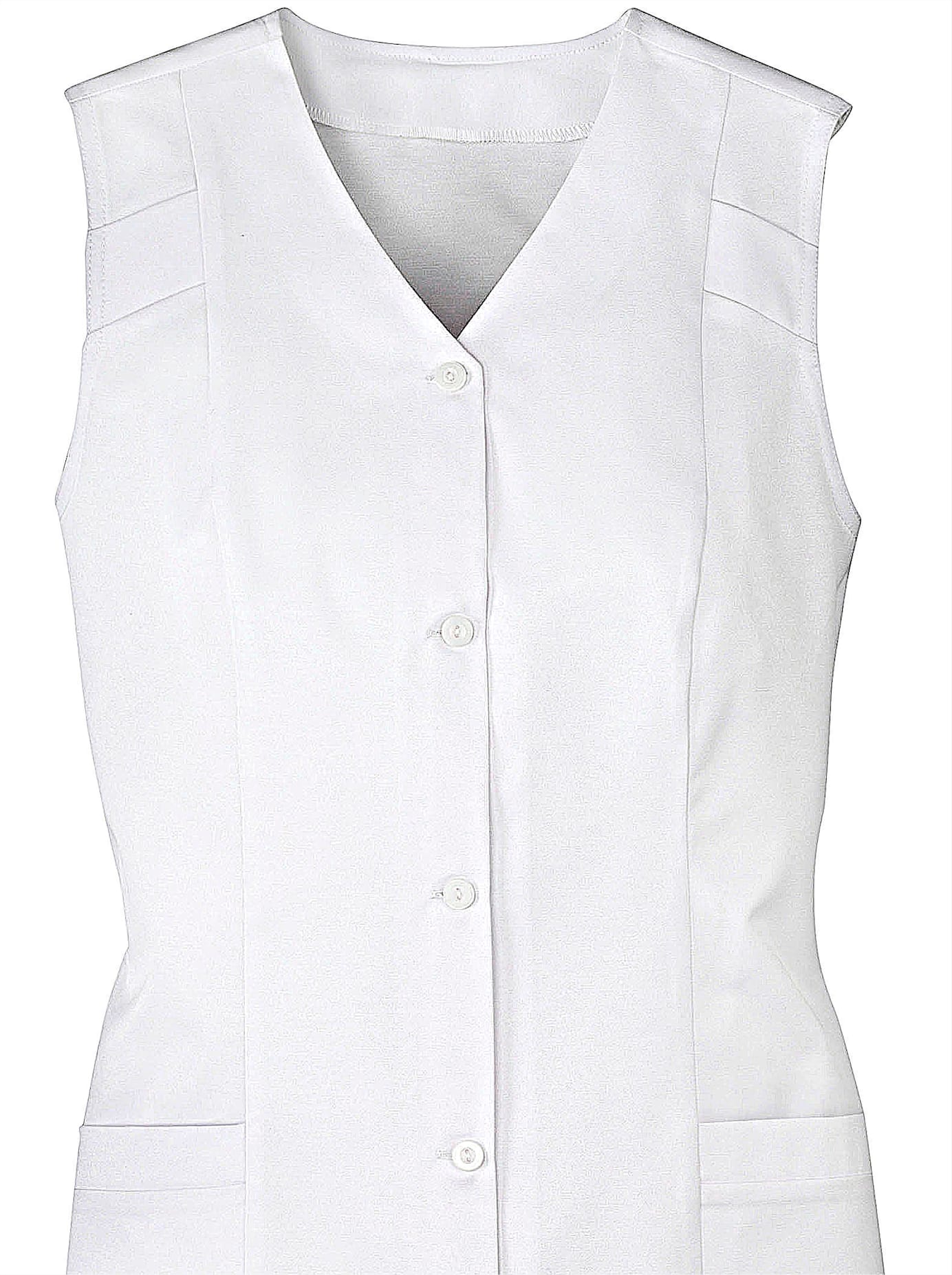 Kochschürze CLASSIC BASICS, Damen, Gr. 42, weiß, Baumwollmischung, Polyester, Schürzen Kochschürze