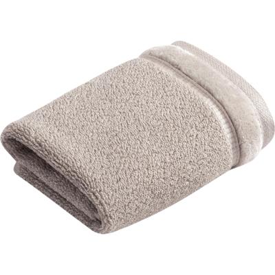Seiftuch VOSSEN "Pure", grau (urban grau), B:30cm L:30cm, Baumwolle, Handtücher (Packung), Waschlappen im Set, Baumwolle & VEGAN, mit eleganter Veloursbordüre Image