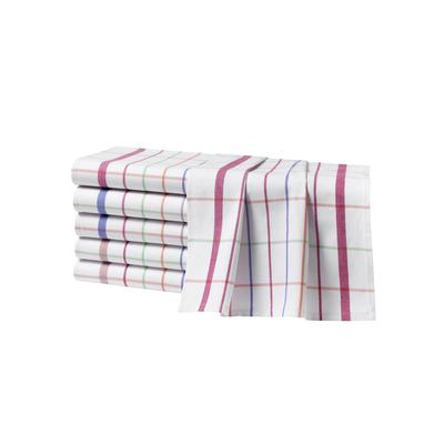 Geschirrtuch, bunt (rot, blau), 6 tlg., Baumwolle, Geschirrtücher Image