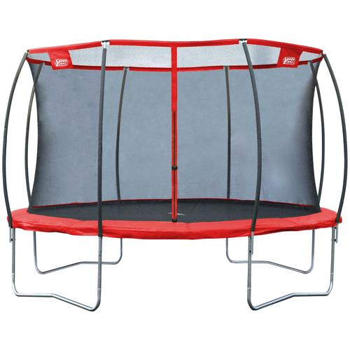 „Gartentrampolin BEST SPORTING „“57142 Superstar Red““ Trampoline Gr. B: 426 cm, rot (schwarz, rot) Kinder Trampoline mit Netz“