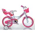 Kinderfahrrad DINO "Unicorn Einhorn" Fahrräder Gr. 25 cm, 14 Zoll (35,56 cm), pink (pink, weiß) Kinder Kinderfahrräder