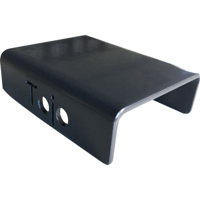 Griff TOJO "clip", grau (anthrazit), B:4cm H:1,5cm L:5cm, Metall, Griffe, Möbelgriff Schrank-Zubehör, für die hochstabler Regale Image