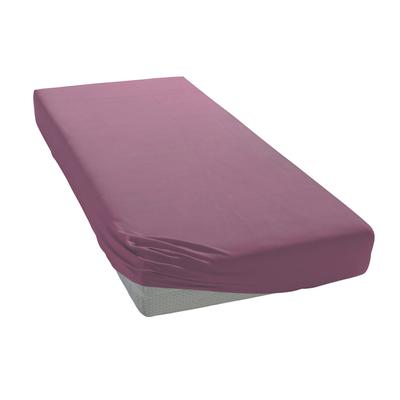 Bettlaken ESTELLA "Feinjersey", lila (aubergine), B:140-160cm L:200cm, Jersey, Obermaterial: 100% Baumwolle, Laken, Rund