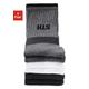 Sportsocken H.I.S Gr. 35-38, grau (2 x weiß, 2 schwarz, meliert) Damen Socken Multipacks