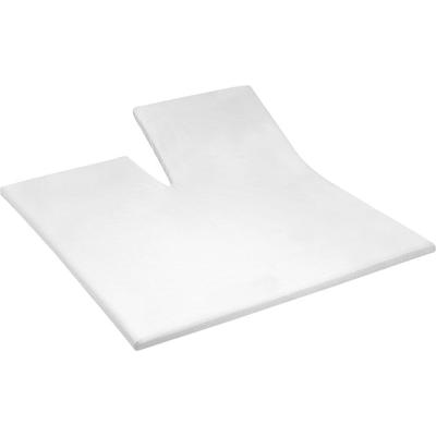 Spannbettlaken CINDERELLA "Satin Split Sundays", weiß, B:180cm L:200cm, Satin, Obermaterial: 100% Baumwolle, Laken, für Topper bis 15 cm Höhe Image