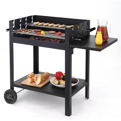 Holzkohlegrill TEPRO "Grillwagen Lambada", schwarz, B:109cm H:90cm T:59cm, Grills, BxTxH: 109x59x90 cm Image