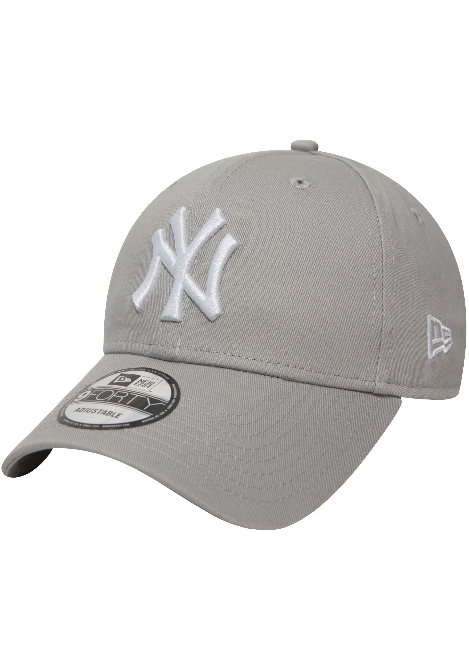 Baseball Cap NEW ERA "LEAGUE ESSENTIAL 9FORTY LEAGUE", Herren, grau (grau, weiß), Baumwolle, Caps