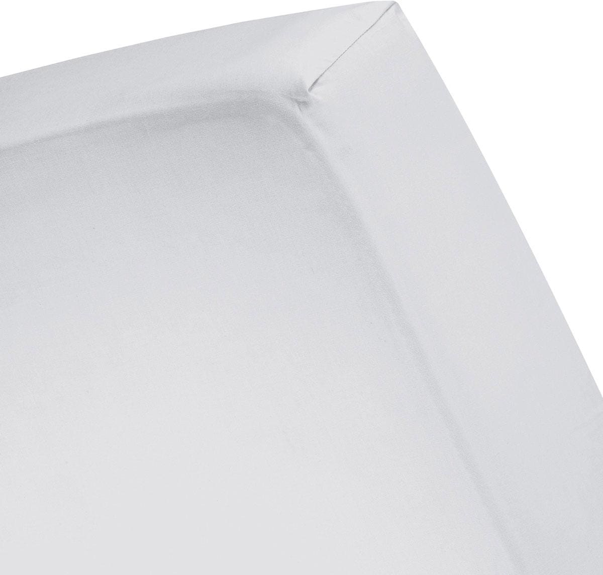 Spannbettlaken CINDERELLA "Sundays Satin für 25 cm Höhe", grau (light grau), B:100cm L:200cm, Satin, Obermaterial: 100% Baumwolle, Bettlaken, mit Rundumgummizug