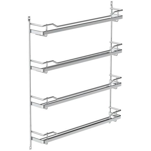 „Gewürzregal SCHÜTTE „“Reling““ Regale Gr. T: 6,5 cm, grau (chromfarben) Gewürzregale 375 x 65 426 mm, Chrom“