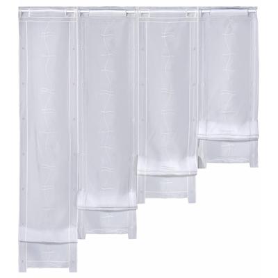 Scheibengardine WECKBRODT "Selina" Gr. 2, silber (silberfarben), B:97cm H:120cm, Voile, Polyester, Gardinen, Hochraff, Gardine, Voile, echte Stickerei, transparent, Store Image