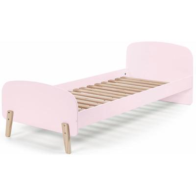 Kinderbett VIPACK "Kiddy, inkl. Rolllattenrost, Liegefläche 90/200 cm", rosa, B:94cm H:72cm L:205cm, Betten, gradliniges Design in Retro-Optik, hochwertiges MDF lackiert Image