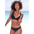 Triangel-Bikini-Top LASCANA ACTIVE "Janni" Gr. 34, Cup A/B, schwarz Damen Bikini-Oberteile Ocean Blue