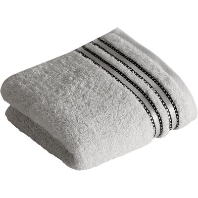 Seiftuch VOSSEN "Cult Deluxe", grau (light grau), B:30cm L:30cm, Walkfrottee, Handtücher (Packung), Waschlappen im Set, mit Glanzbordüre, VEGAN Image