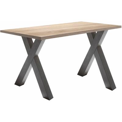Schreibtisch MÄUSBACHER "Mio", grau (graphit, eichefarben), B:120cm H:75cm T:70cm, Tische