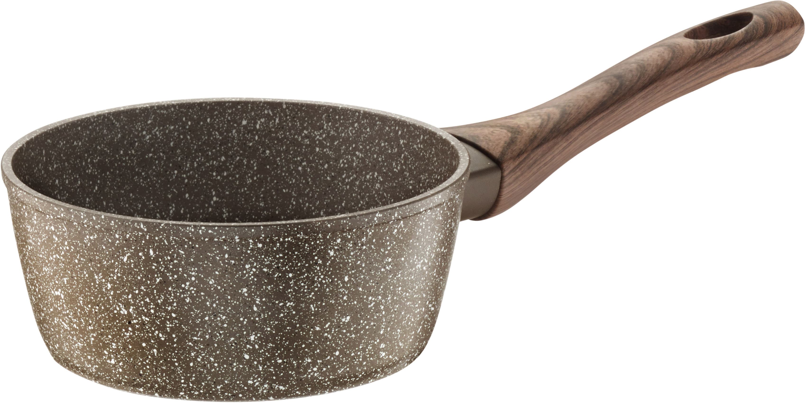 Kasserolle PINTINOX "Chalet", braun, Ø:16cm, Töpfe, Stein-Optik, Induktionsgeeignet, Ø 16 cm Image
