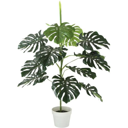 "Künstliche Zimmerpflanze BOLTZE ""Topfpflanze Monstera"" Kunstpflanzen Gr. B/H: 25 cm x 110 cm, grün (grün, weiß) Kunstpflanzen"