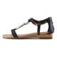 Sandale LASCANA Gr. 38, schwarz Damen Schuhe Damenschuh Riemchensandale Sandale Sommerschuh Sportliche Sandalen