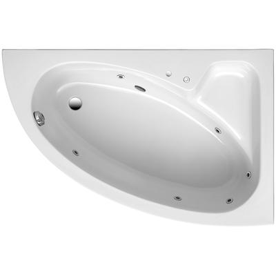 Whirlpool-Badewanne OTTOFOND "Salinas A", weiß, B:97cm H:40cm L:150cm T:97cm, Sanitäracryl, Badewannen, Typ 1, chrom