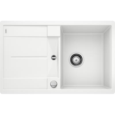 Granitspüle BLANCO "METRA 45 S-F", weiß, B:49cm H:19cm T:77cm, Verbundwerkstoff, Küchenspülen, erhältlich in mehreren Farben
