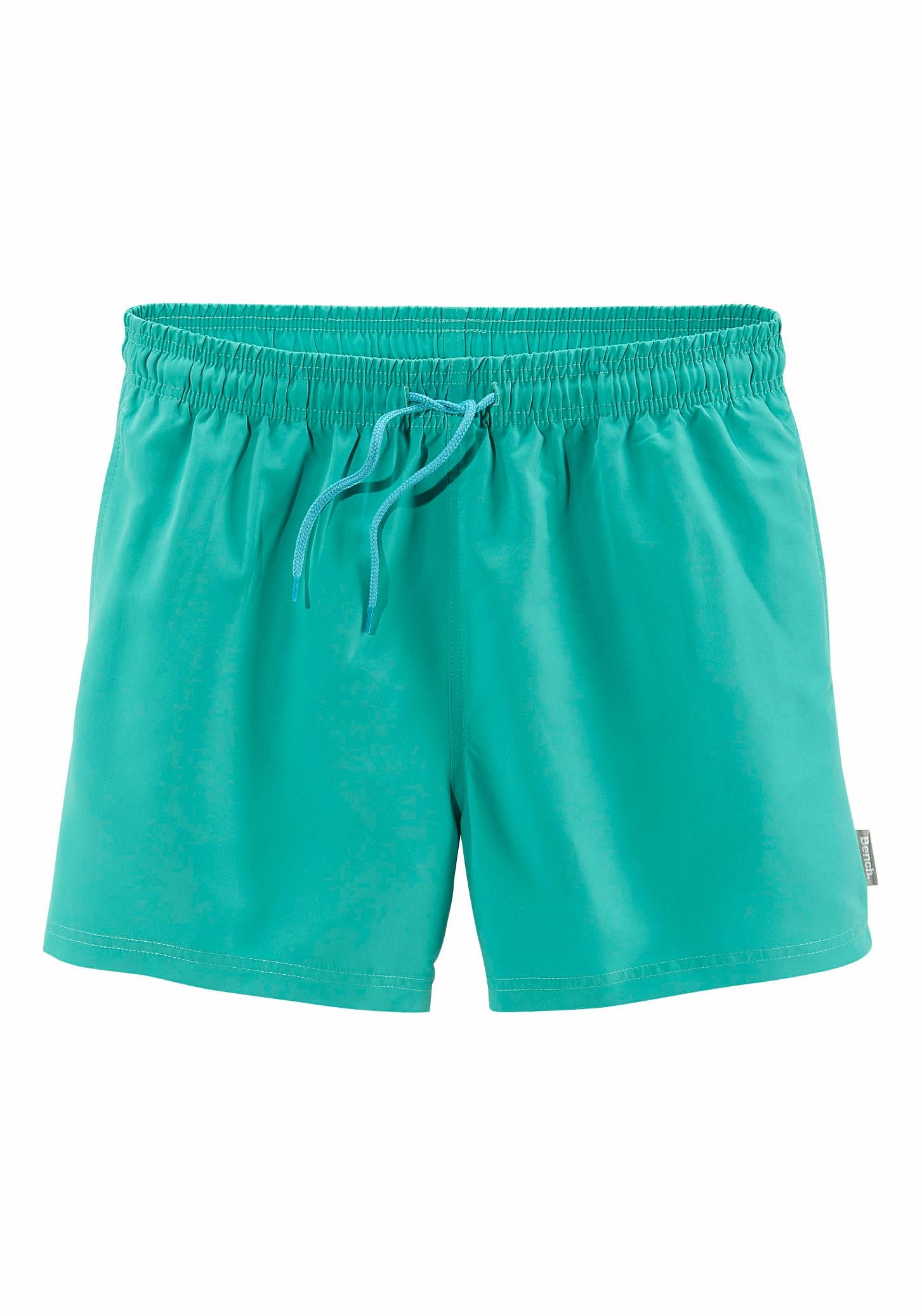 Badeshorts BENCH., Herren, Gr. S (46/48), N-Gr, grün (mint), Microfaser, Polyester, Badehosen Image