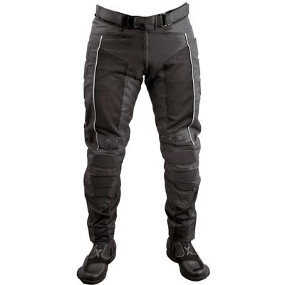 Motorradhose ROLEFF "Racewear Mesh" Hosen Gr. S, N-Gr, schwarz Mit herausnehmbaren Protektoren am Knie