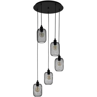 EGLO Hängeleuchte "WRINGTON", schwarz, Ø 54cm H: 150cm, Lampen Image