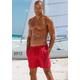 Badeshorts S.OLIVER "Philip" Gr. XL (54/56), N-Gr, rot Herren Badehosen Badeshorts