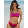 Bügel-Bandeau-Bikini LASCANA Gr. 36, Cup C, rot Damen Bikini-Sets mit Farbverlauf