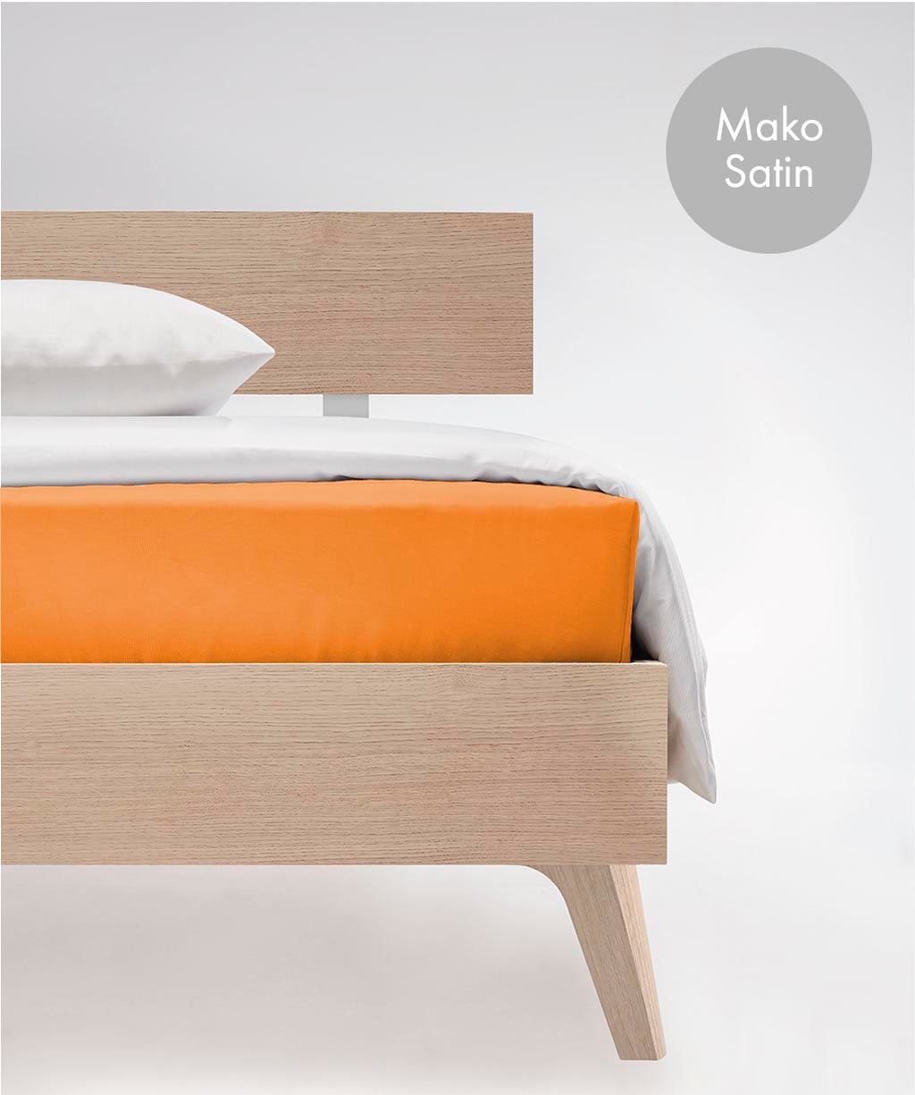 Spannbettlaken FLEURESSE "Colours in Gr. 90x200, 140x200 oder 180x200 cm", gold (goldfarben), B:200cm L:200cm, Mako-Satin, Obermaterial: 100% Baumwolle, Bettlaken, Spannbettlaken, Mako Satin, für Matratzen bis 23 cm Höhe, Bettlaken, Spannbetttuch Image