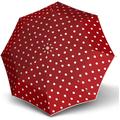 Taschenregenschirm KNIRPS "T.200 Medium Duomatic, Dot Art Red" rot (dot art red) Regenschirme Taschenschirme