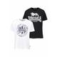 T-Shirt LONSDALE "DILDAWN" Gr. M (48/50), schwarz-weiß (black, white) Herren Shirts T-Shirts Bestseller